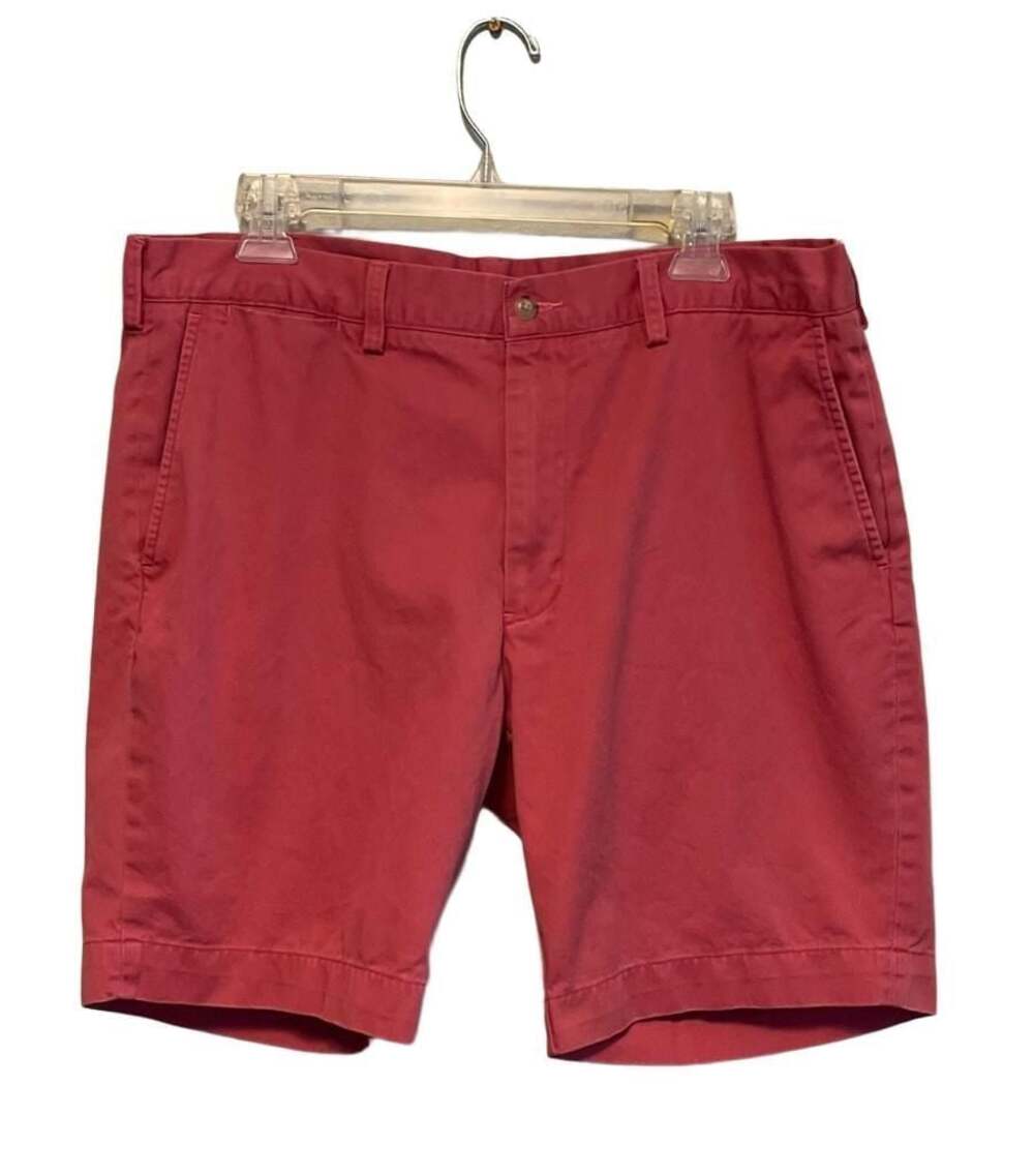 Polo Ralph Lauren Shorts Men 36 Pink Classic Fit 9 Chino Flat Front Nantucket